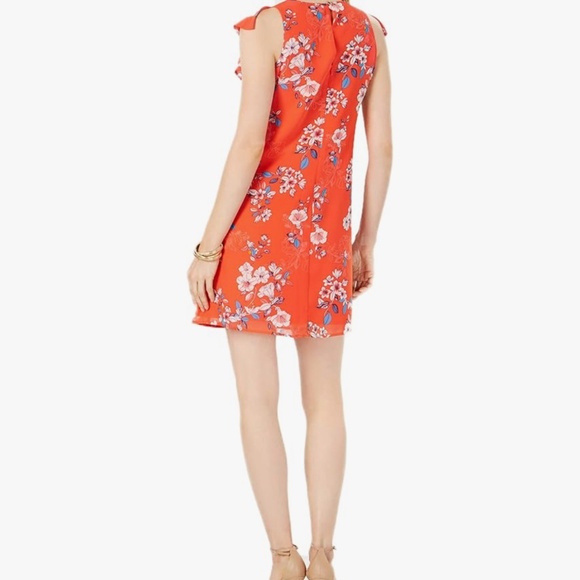 VINCE CAMUTO Floral Red Blue & White dress Womens 14 - Picture 2 of 4